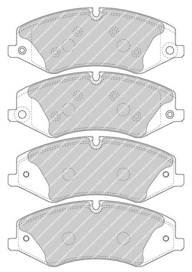 Front Brake Pad Set Fits Land Rover OE LR016962 Ferodo FDB4455