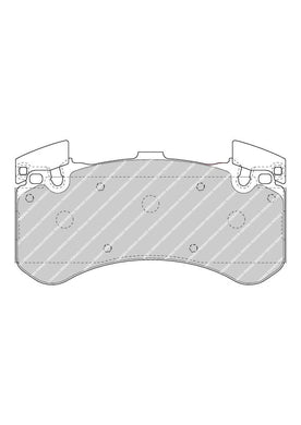 Front Brake Pad Set Fits Audi OE 4G0698151F Ferodo FDB4468