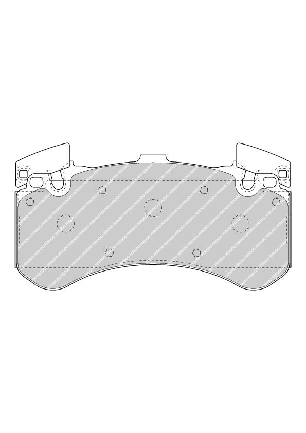 Front Brake Pad Set Fits Audi OE 4G0698151F Ferodo FDB4468