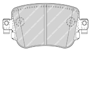 Rear Brake Pad Set Fits Audi Seat Skoda OE 5Q0698451B Ferodo FDB4485