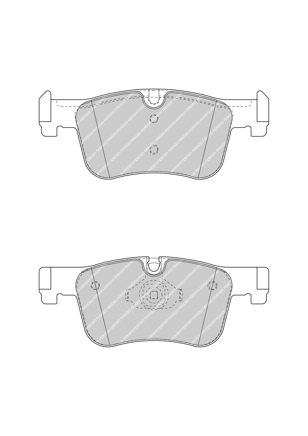 Front Brake Pad Set Fits BMW Opel OE 34116850568 Ferodo FDB4489