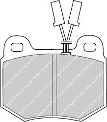 Front Brake Pad Set Fits Alfa Romeo OE 6072981 Ferodo FDB448