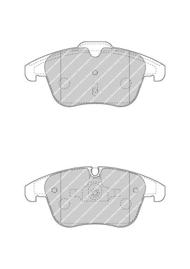 Front Brake Pad Set Fits Peugeot OE 4254A7 Ferodo FDB4498