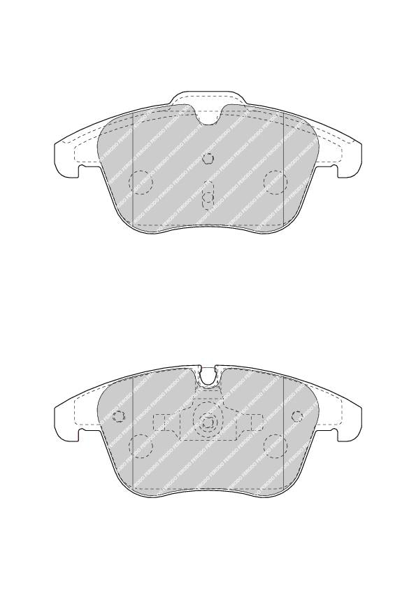 Front Brake Pad Set Fits Peugeot OE 4254A7 Ferodo FDB4498