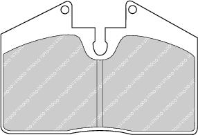 Brake Pad Set Fits Ferrari Maserati Porsche OE 70000598 Ferodo FDB451