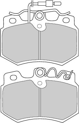Front Brake Pad Set Fits Citroen Peugeot OE 425037 Ferodo FDB455