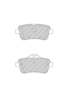 Rear Brake Pad Set Fits Mercedes-Benz OE 64206320 Ferodo FDB4587