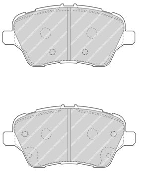 Front Brake Pad Set Fits Ford OE 1751951 Ferodo FDB4612