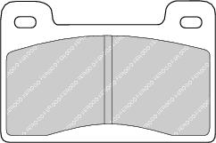 Front Brake Pad Set Fits Skoda Wartburg OE 443960612184 Ferodo FDB461