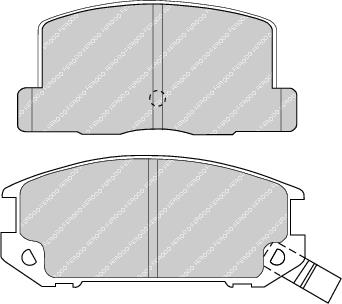 Rear Brake Pad Set Fits Toyota OE 446617010 Ferodo FDB470