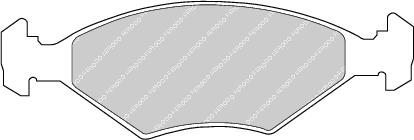 Front Brake Pad Set Fits Fiat Innocenti OE 5882984 Ferodo FDB519