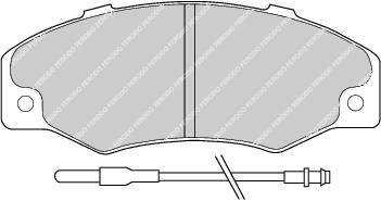 Front Brake Pad Set Fits Renault OE 7701202481 Ferodo FDB534