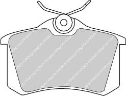 Rear Brake Pad Set Fits Audi Lotus Peugeot Renault Seat VW Ferodo FDB541