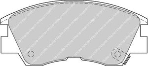Front Brake Pad Set Fits Mitsubishi OE MB500813 Ferodo FDB556