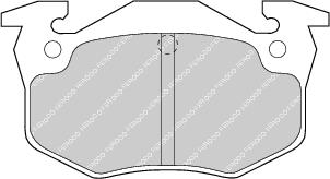 Rear Brake Pad Set Fits Citroen Peugeot Renault OE 172201 Ferodo FDB558