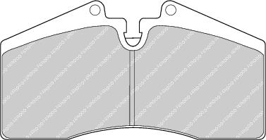 Brake Pad Set Fits Audi Porsche OE 8A0698151F Ferodo FDB560