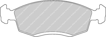 Front Brake Pad Set Fits Ford Panther OE 1647730 Ferodo FDB579