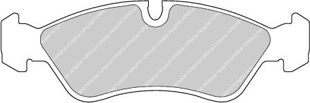 Front Brake Pad Set Fits Chevrolet Daewoo FSO Holden Opel Vauxhall Ferodo FDB584