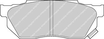 Front Brake Pad Set Fits Honda OE 45022SH3N30 Ferodo FDB585