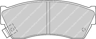Front Brake Pad Set Fits Geo Subaru Suzuki OE 5520061880 Ferodo FDB588
