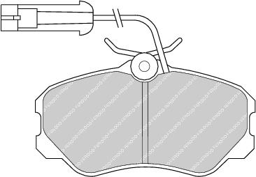 Front Brake Pad Set Fits Fiat Lancia OE 793774 Ferodo FDB595