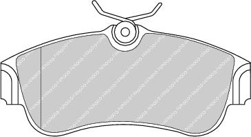 Front Brake Pad Set Fits Nissan OE 410604M525 Ferodo FDB604