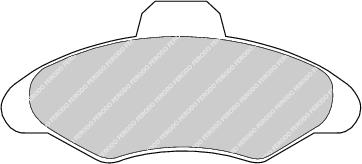 Front Brake Pad Set Fits Ford OE 1015598 Ferodo FDB617