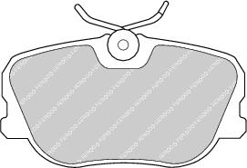 Front Brake Pad Set Fits Saab OE 8967077 Ferodo FDB622