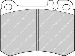 Front Brake Pad Set Fits Mercedes-Benz OE 14200320 Ferodo FDB629