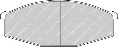 Front Brake Pad Set Fits Ford Australia Nissan OE 41060C7025 Ferodo FDB643