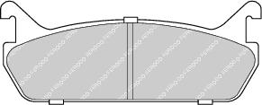 Rear Brake Pad Set Fits Daihatsu Mazda Suzuki OE 449287101 Ferodo FDB654