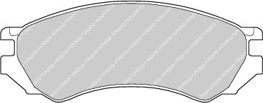 Front Brake Pad Set Fits Nissan OE 41060F1326 Ferodo FDB667