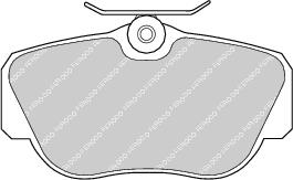 Front Brake Pad Set Fits Mercedes-Benz Saab OE 4209120 Ferodo FDB669