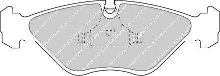 Front Brake Pad Set Fits Saab OE 4839700 Ferodo FDB670