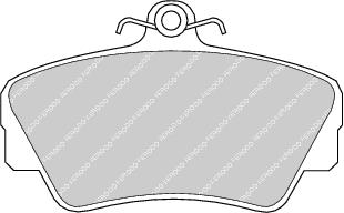 Front Brake Pad Set Fits Volvo OE 33447871 Ferodo FDB671