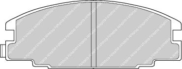 Front Brake Pad Set Fits Isuzu Opel Vauxhall OE 1605825 Ferodo FDB678
