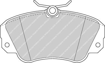 Front Brake Pad Set Fits Opel Vauxhall OE 1605004 Ferodo FDB686