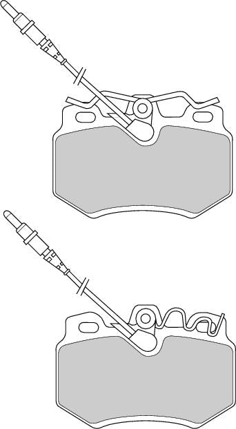 Front Brake Pad Set Fits Citroen OE 95647733 Ferodo FDB687