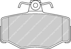 Rear Brake Pad Set Fits Nissan OE 440603F025 Ferodo FDB707