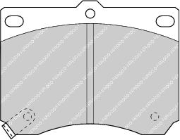 Front Brake Pad Set Fits Ford Australia Mazda OE B0YW3323A Ferodo FDB714