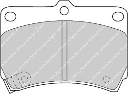 Front Brake Pad Set Fits Kia Mazda OE B4Y3323ZA Ferodo FDB715