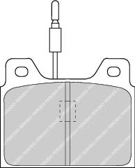 Rear Brake Pad Set Fits Peugeot Talbot OE 424557 Ferodo FDB71