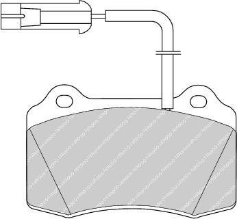 Front Brake Pad Set Fits Chrysler De Tomaso Dodge Lancia Ferodo FDB721