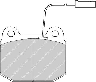 Front Brake Pad Set Fits Alfa Romeo OE 60728434 Ferodo FDB723