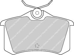 Rear Brake Pad Set Fits Lancia OE 9944395 Ferodo FDB726