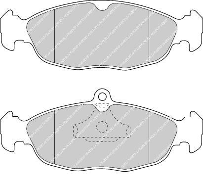 Front Brake Pad Set Fits Chevrolet Daewoo FSO Opel Vauxhall Ferodo FDB732