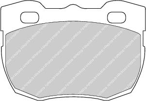 Front Brake Pad Set Fits Carbodies Metrocab Ferodo FDB747