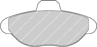 Front Brake Pad Set Fits Fiat OE 5892786 Ferodo FDB749