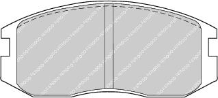 Front Brake Pad Set Fits Daihatsu Mitsubishi Proton Toyota Ferodo FDB759
