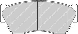 Front Brake Pad Set Fits Nissan OE 4106050Y94 Ferodo FDB763